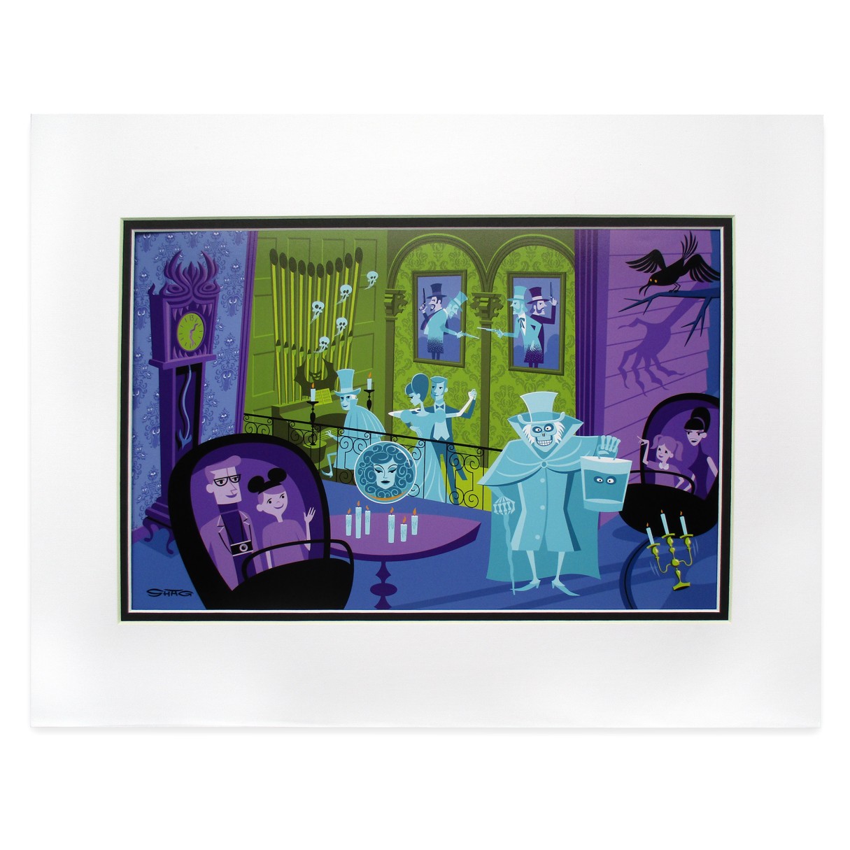 The Haunted Mansion ''31 Ghosts'' Deluxe Print by SHAG – Left Side