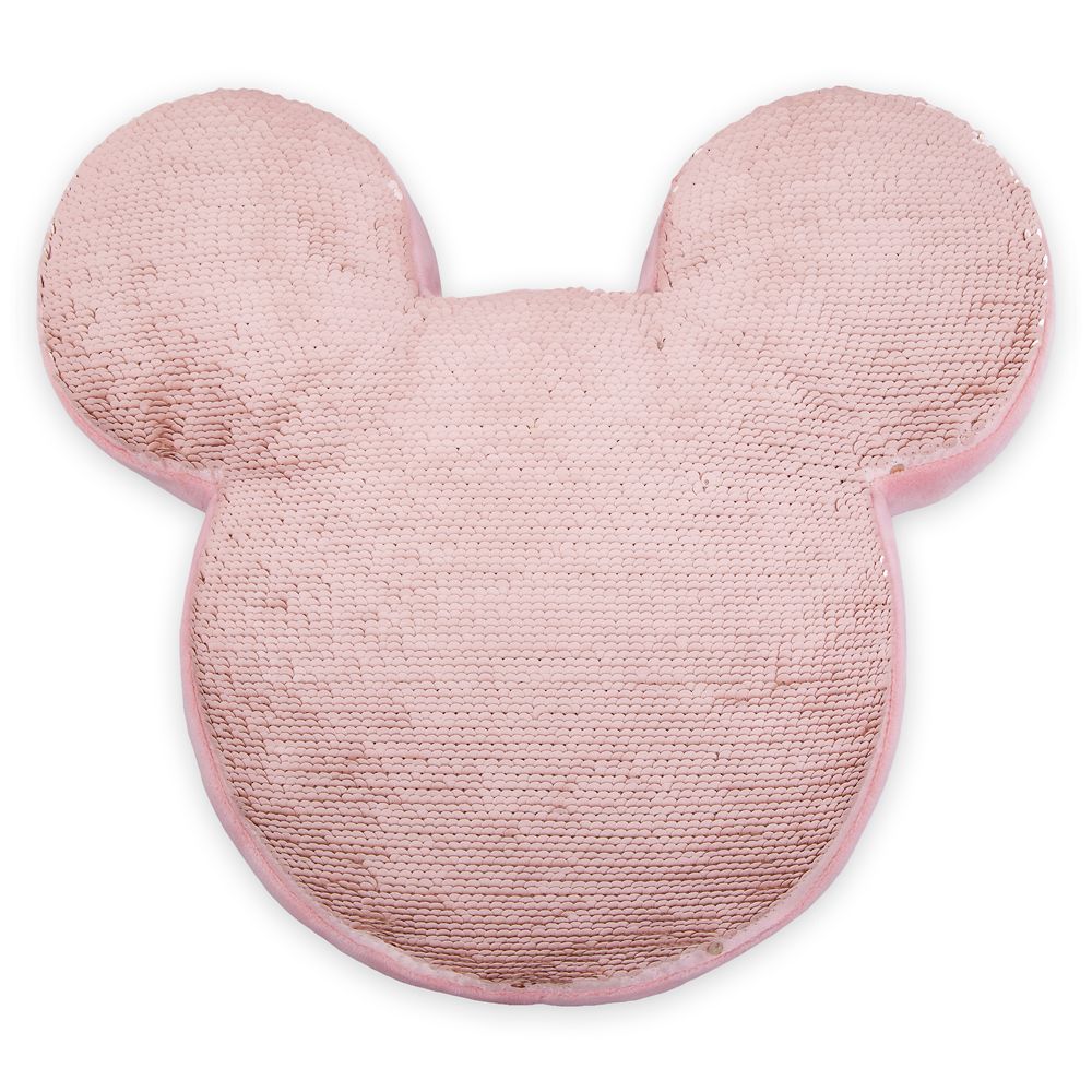 Mickey Mouse Icon Reversible Sequin Plush Pillow – Briar Rose Gold