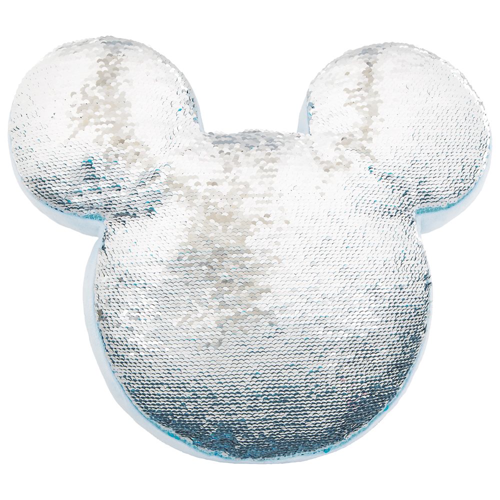 Mickey Mouse Icon Reversible Sequin Plush Pillow – Arendelle Aqua