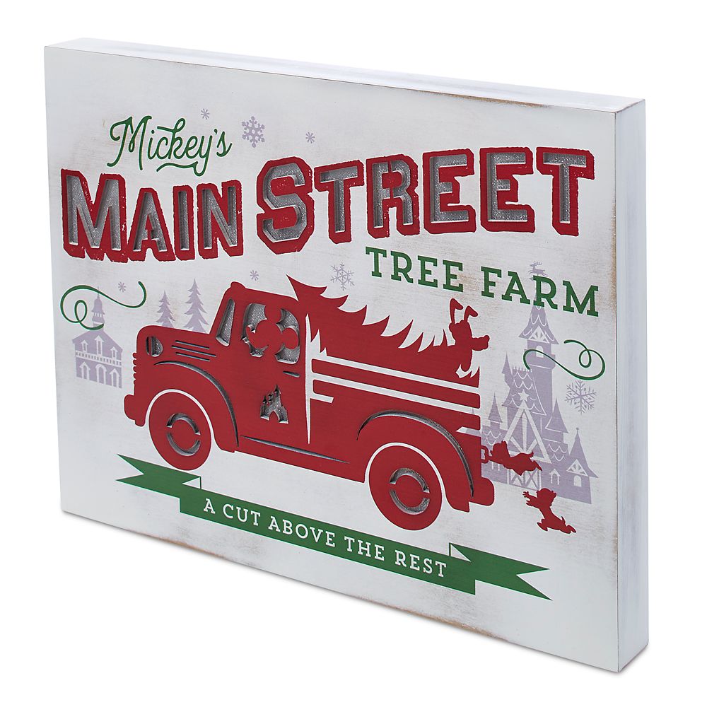 Mickey Mouse Main Street Tree Farm Holiday Light-Up Sign