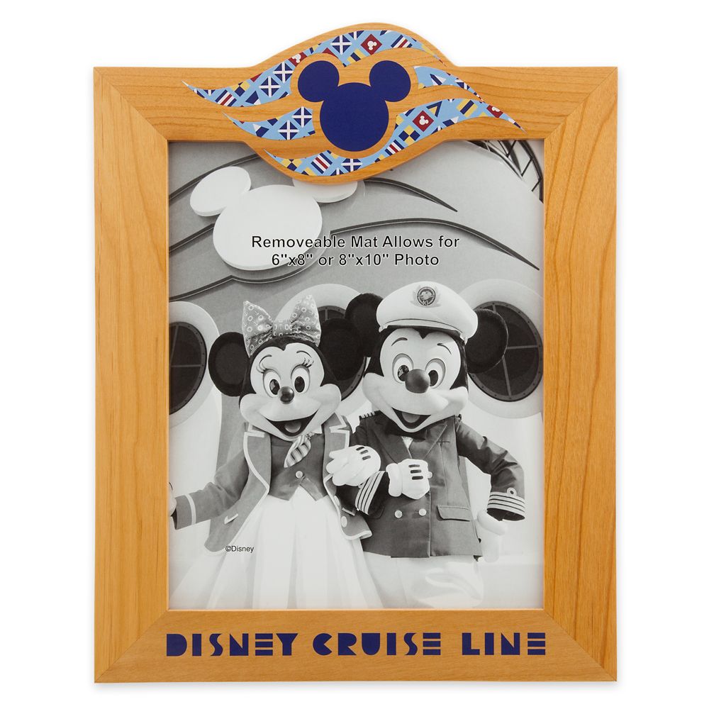 Mickey Mouse Wood Photo Frame – Disney Cruise Line – 8'' x 10''