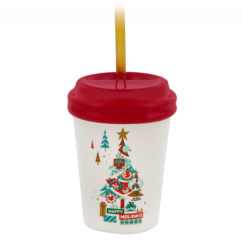 Disney Parks Happy Holidays Starbucks Ceramic Cup Ornament