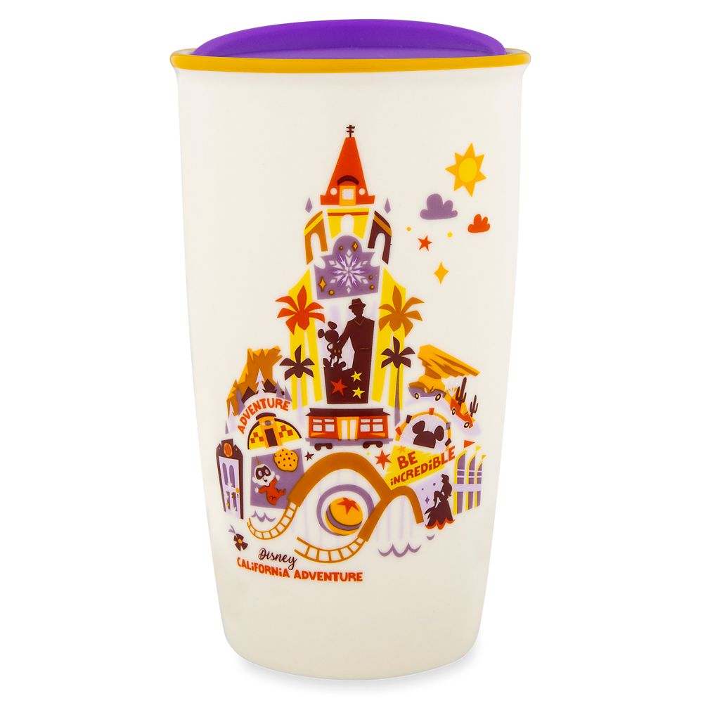 Disney California Adventure Collage Starbucks Ceramic Travel Tumbler