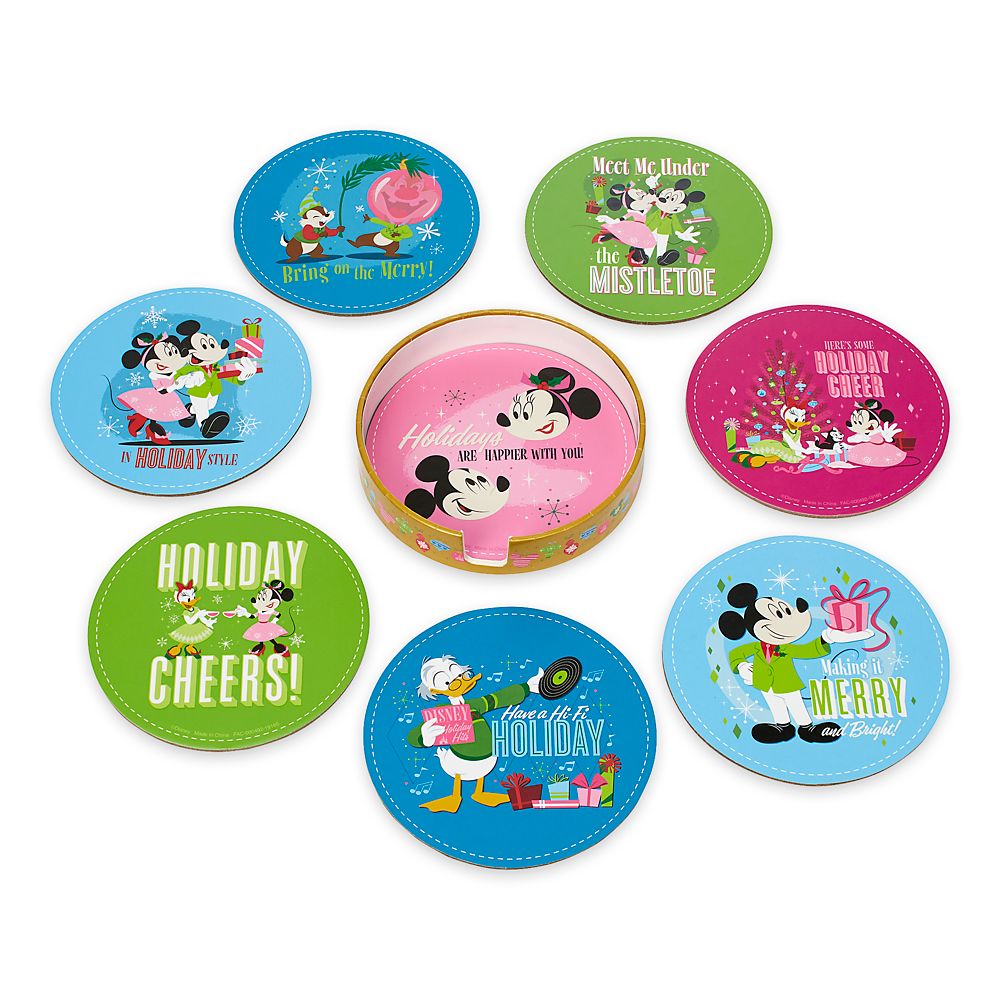 Mickey Mouse and Friends Holiday Coaster Set