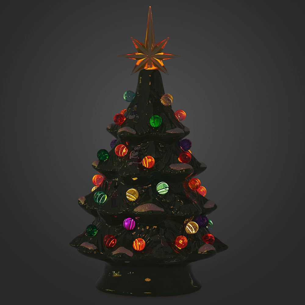 Santa Mickey and Minnie Mouse Light-Up Holiday Tree