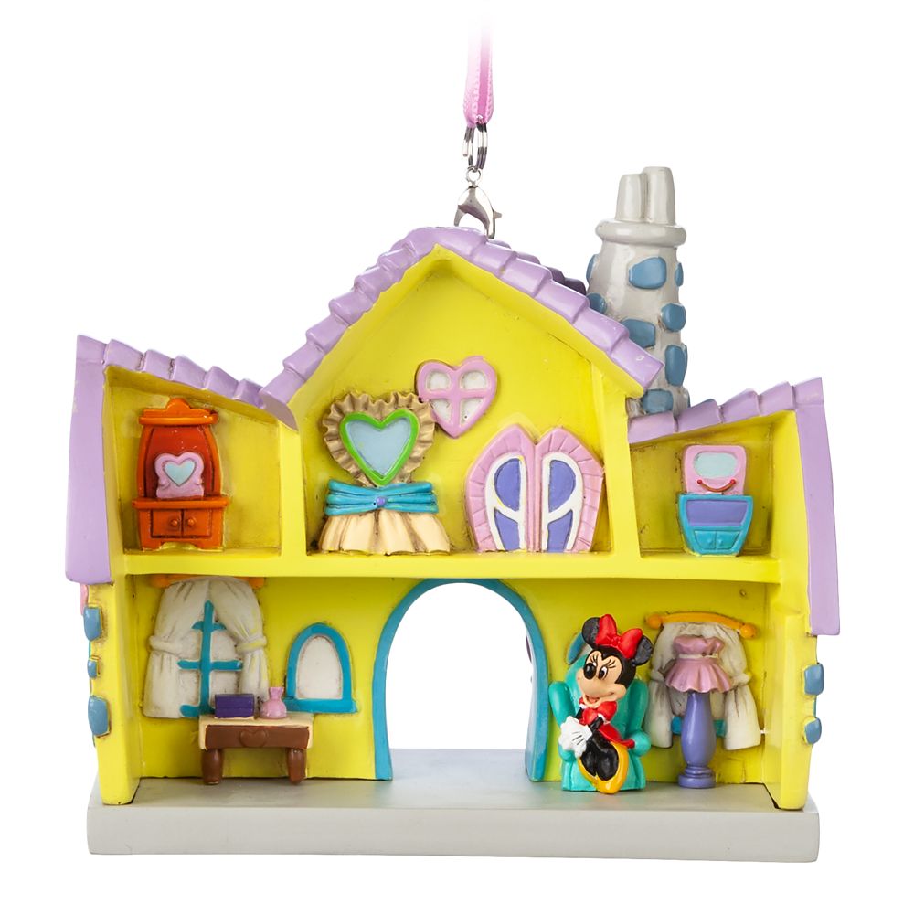 Minnie Mouse House Ornament – Mickey's Toon Town – Disneyland