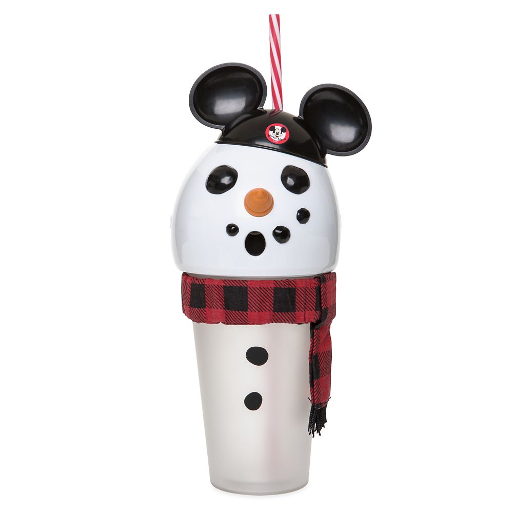 Mouseketeer Snowman Light-Up Tumbler with Straw