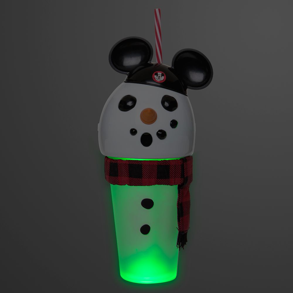 Mouseketeer Snowman Light-Up Tumbler with Straw