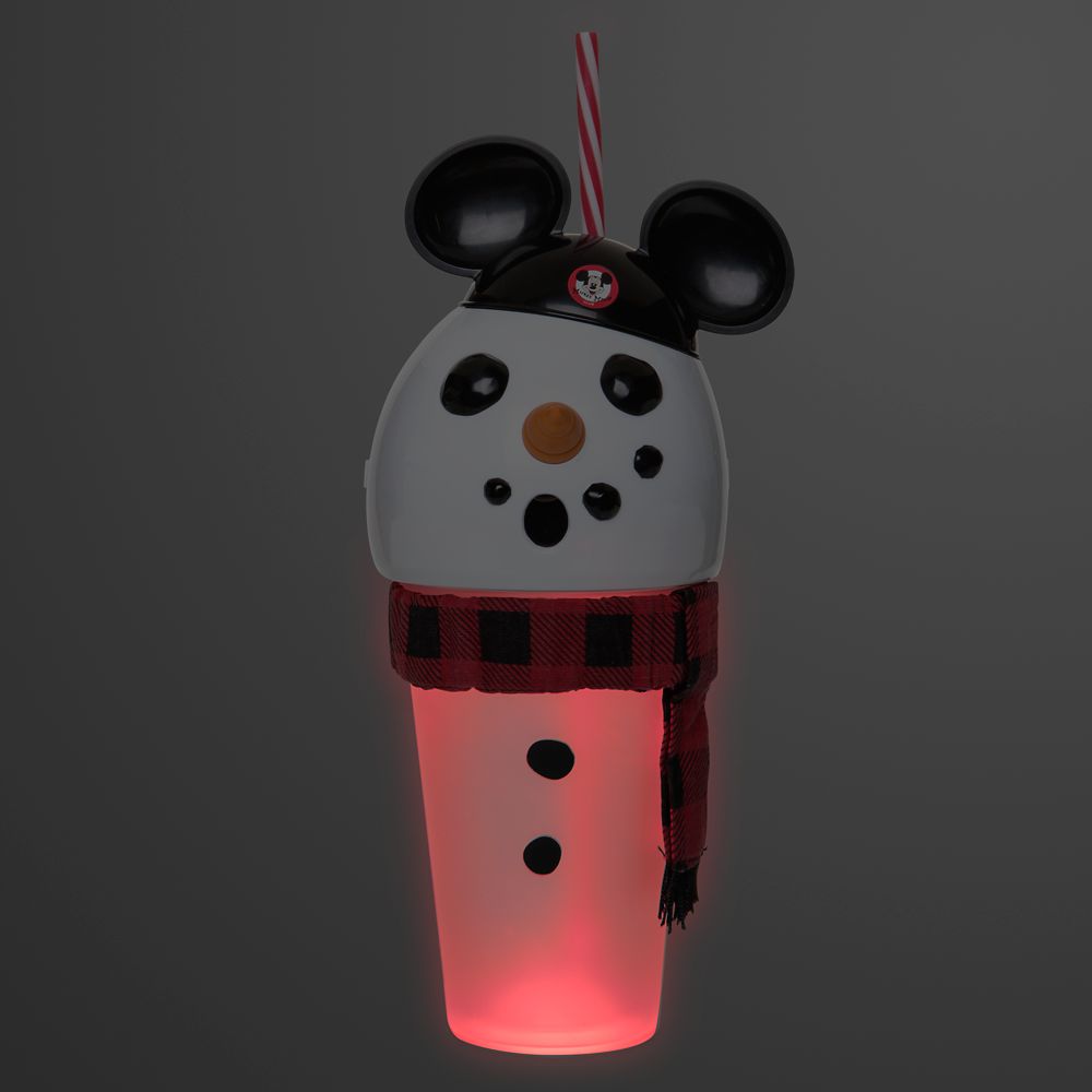 Mouseketeer Snowman Light-Up Tumbler with Straw