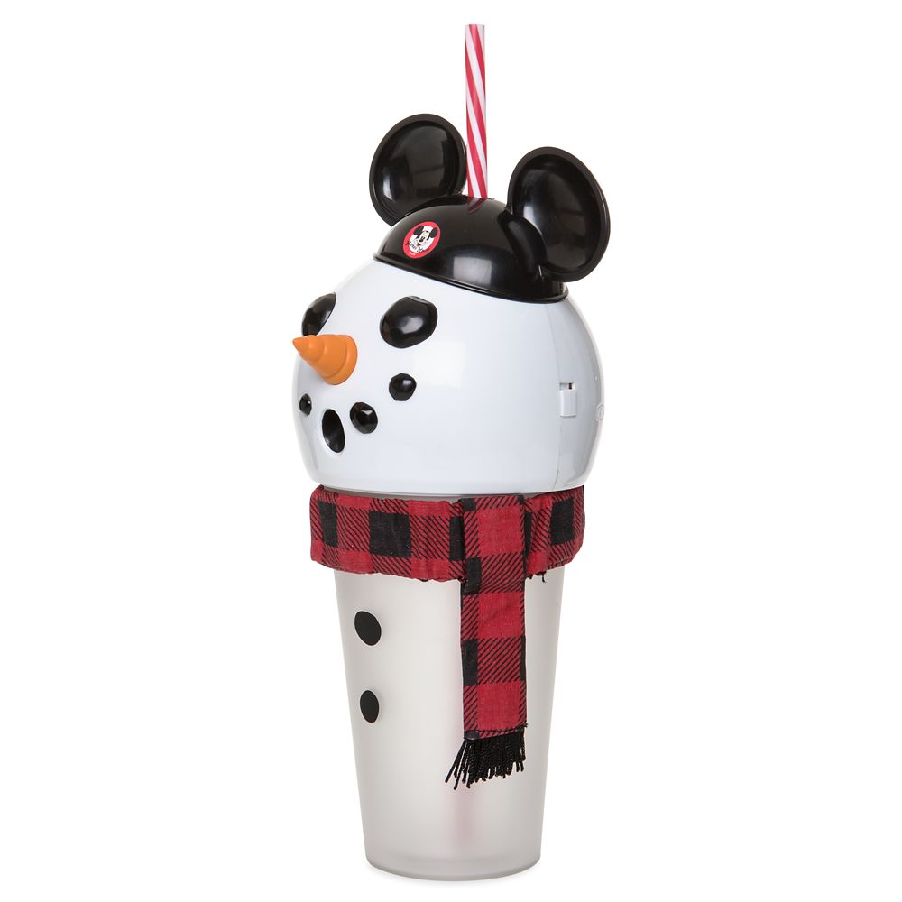 Mouseketeer Snowman Light-Up Tumbler with Straw