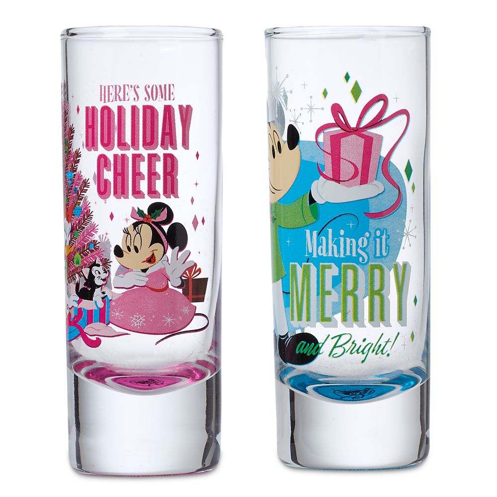 Mickey and Minnie Mouse Holiday Toothpick Holders