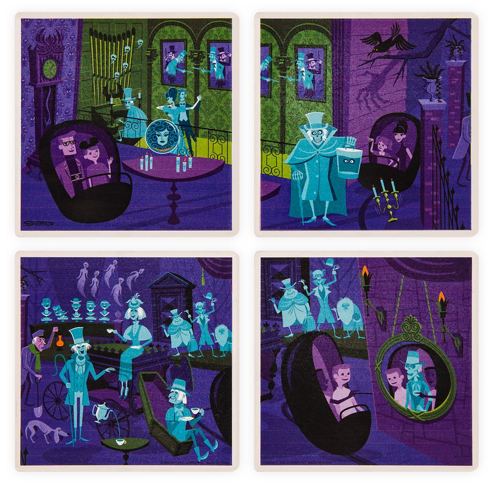 The Haunted Mansion ''31 Ghosts'' Coaster Set by SHAG