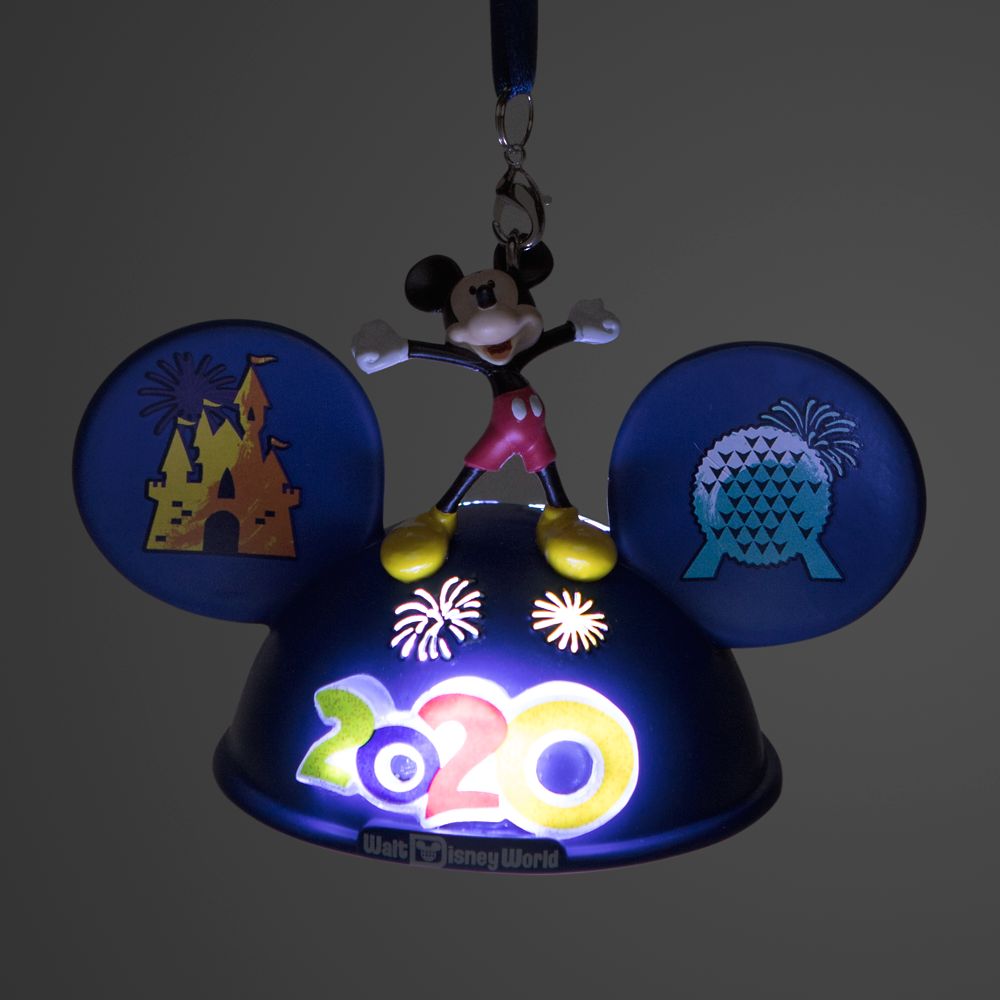 Mickey Mouse And Friends Light Up Ear Hat Ornament Walt Disney