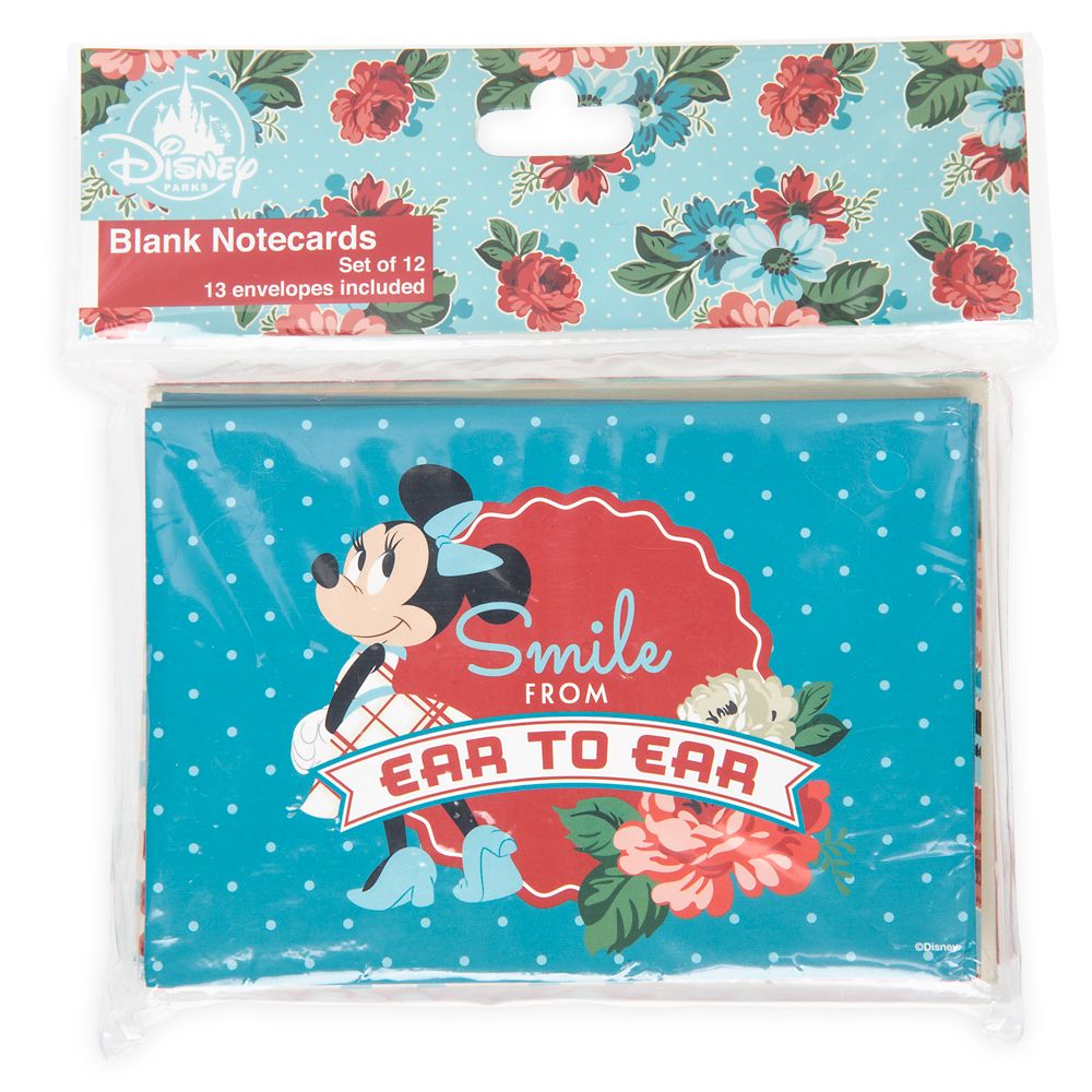 Mickey and Minnie Mouse Retro Notecard Set