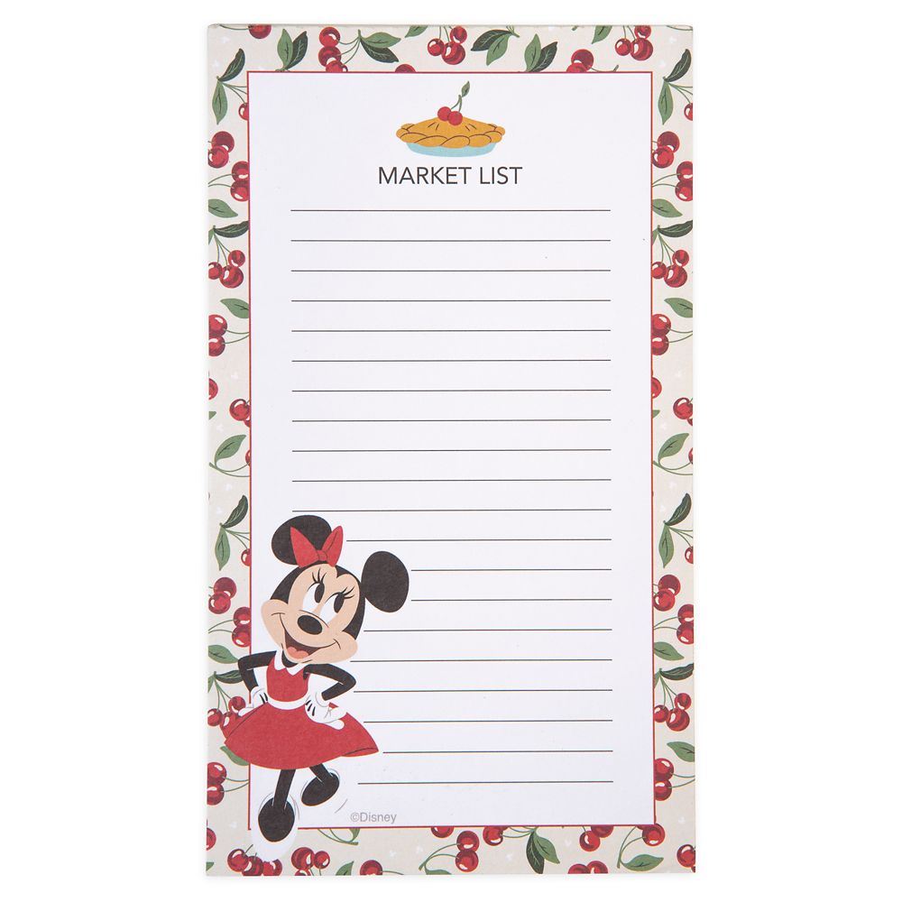 Minnie Mouse Retro Magnetic Notepad