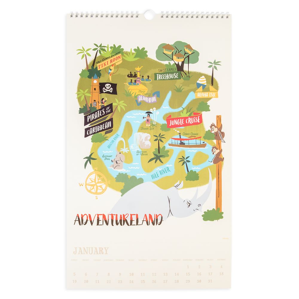 Disney Parks Poster Calendar 2020