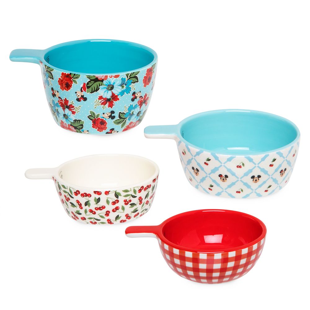 Mickey and Minnie Mouse Retro Ceramic Measuring Cups