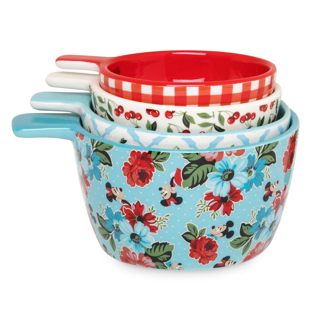 Mickey and Minnie Mouse Retro Ceramic Measuring Cups