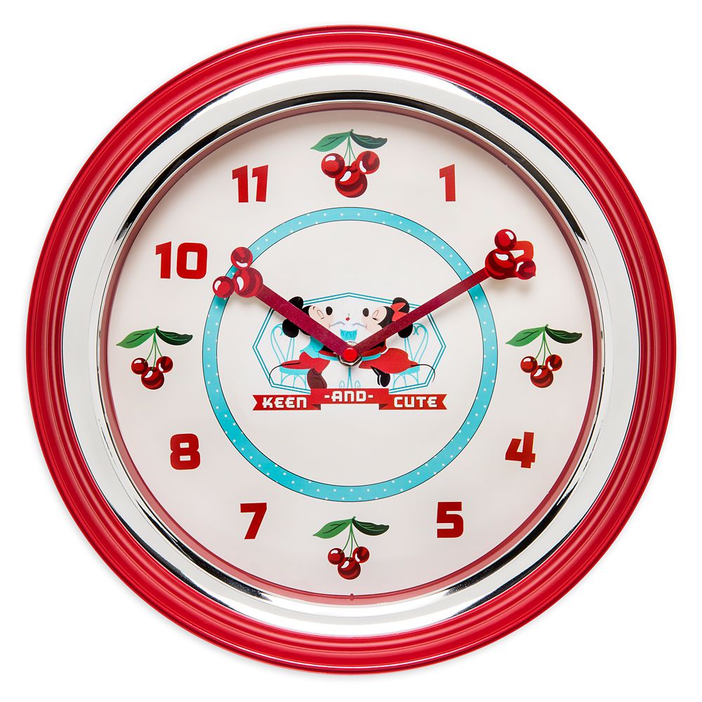 Mickey and Minnie Mouse Retro Wall Clock