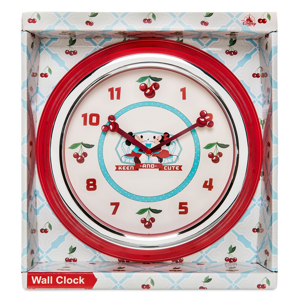 Mickey and Minnie Mouse Retro Wall Clock