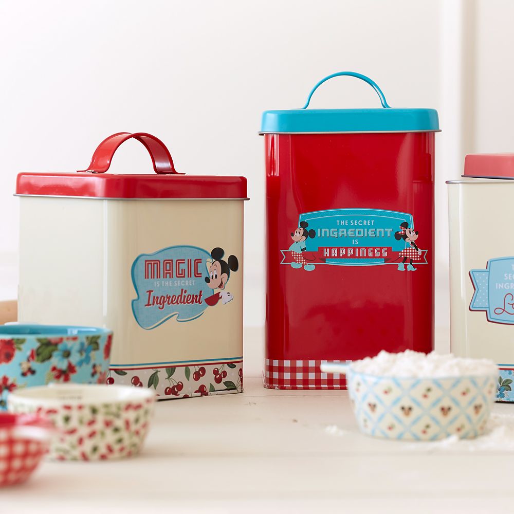 Mickey and Minnie Mouse Retro Kitchen Canister Set