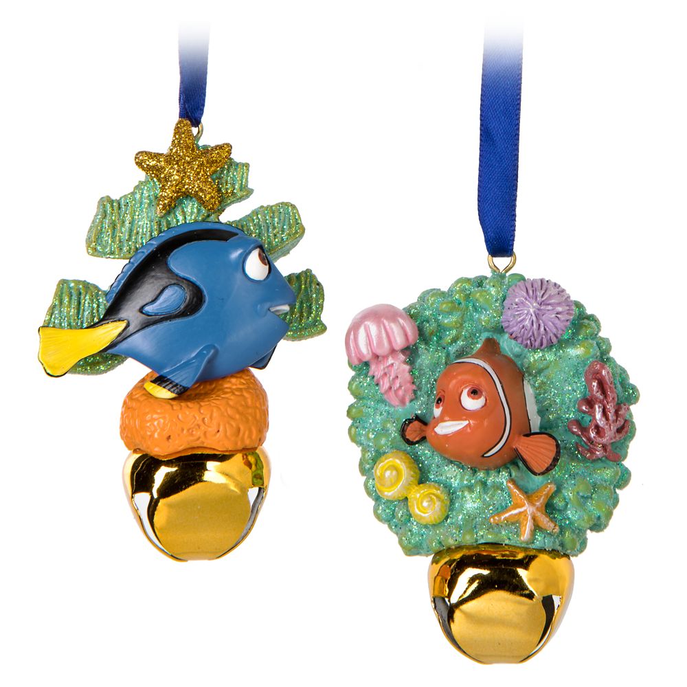 Nemo and Dory Jingle Bell Ornament Set