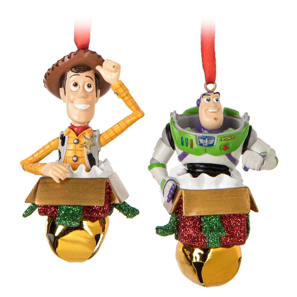 Woody and Buzz Lightyear Bell Ornament Set