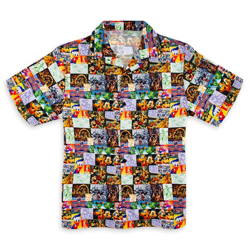 Mickey Mouse and Friends Button-Up Shirt for Men | shopDisney