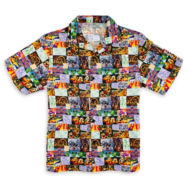 Mickey Mouse and Friends Button-Up Shirt for Men