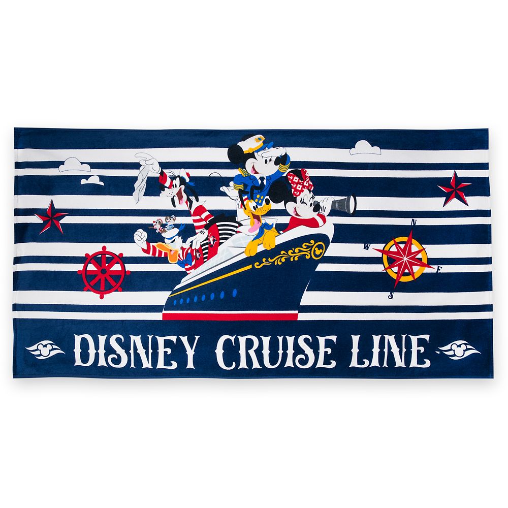 Captain Mickey Mouse and Friends Beach Towel – Disney Cruise Line