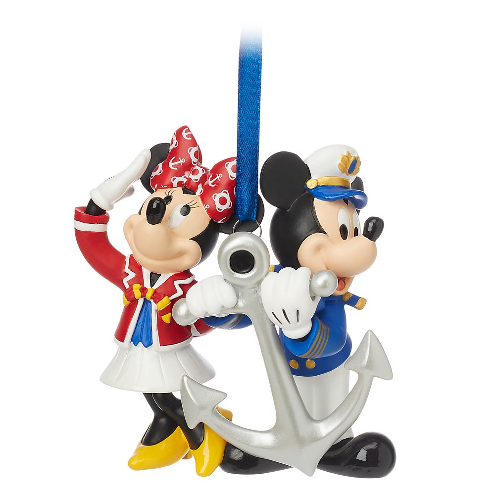 Captain Mickey and Minnie Mouse Figural Ornament – Disney Cruise Line