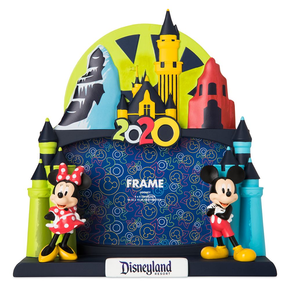 Mickey and Minnie Mouse Dimensional Photo Frame – 4'' x 6'' – Disneyland 2020