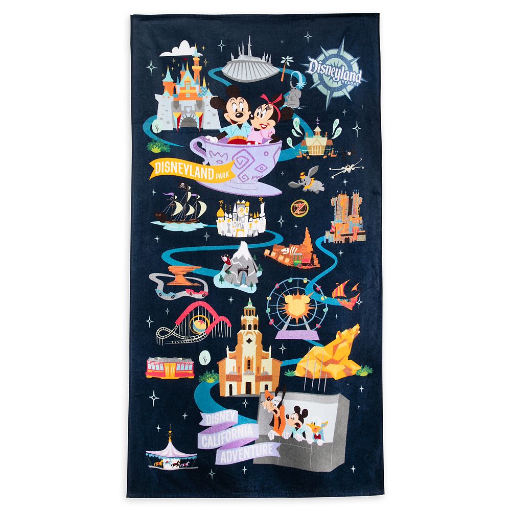 Mickey Mouse and Friends Park Life Beach Towel – Disneyland