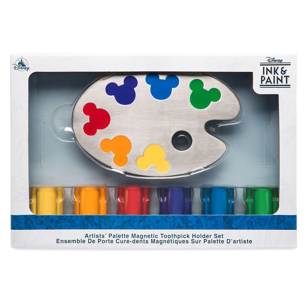 Disney Ink & Paint Magnetic Toothpick Holder Set