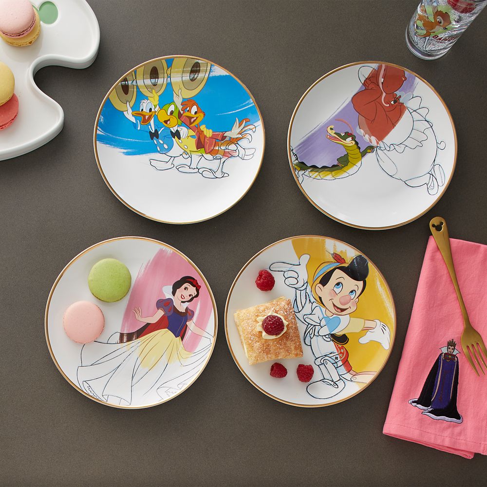 Disney Ink & Paint Ceramic Salad Plate Set – '30s - '40s