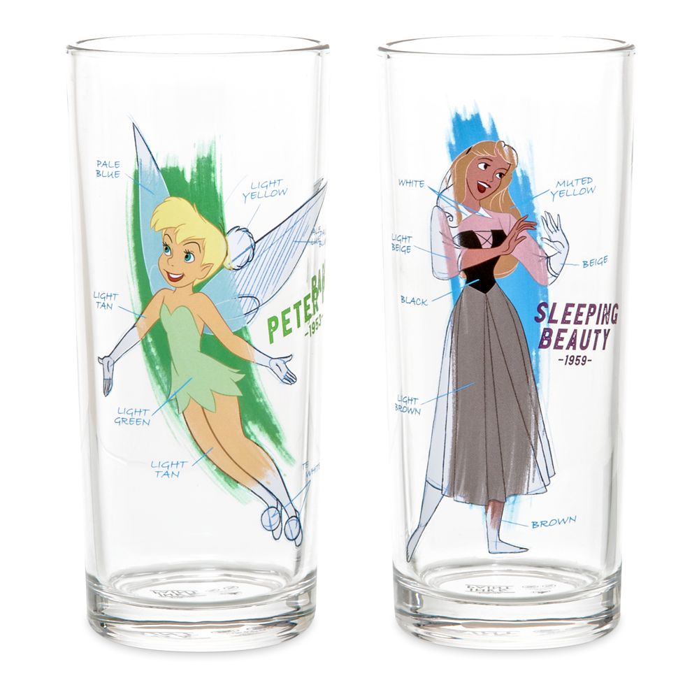 Disney Ink & Paint Drinking Glass Set 2 – '40s - '50s