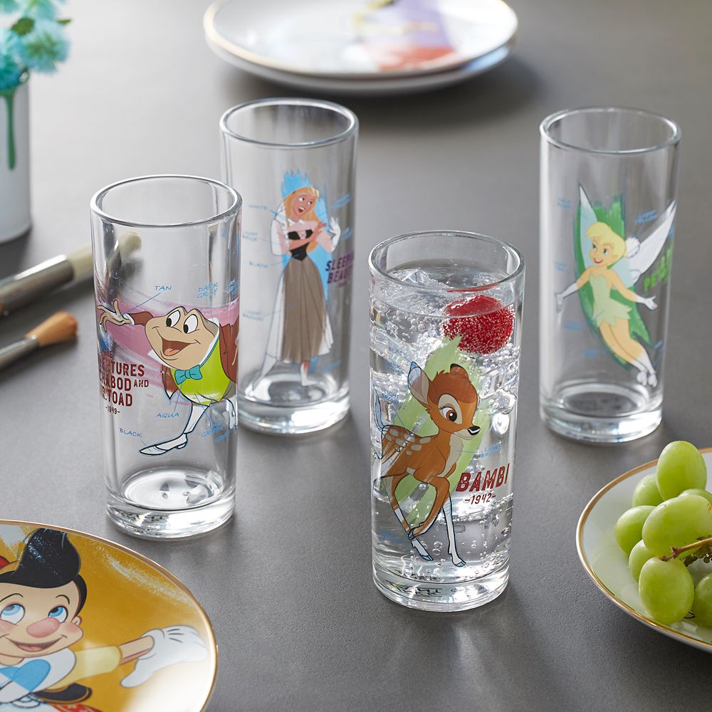 Disney Ink & Paint Drinking Glass Set 2 – '40s - '50s