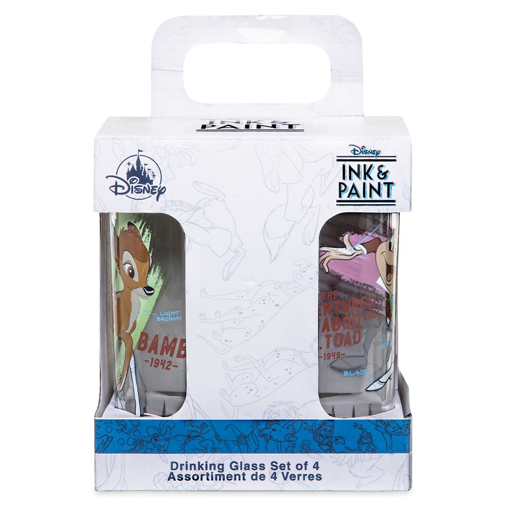 Disney Ink & Paint Drinking Glass Set 2 – '40s - '50s