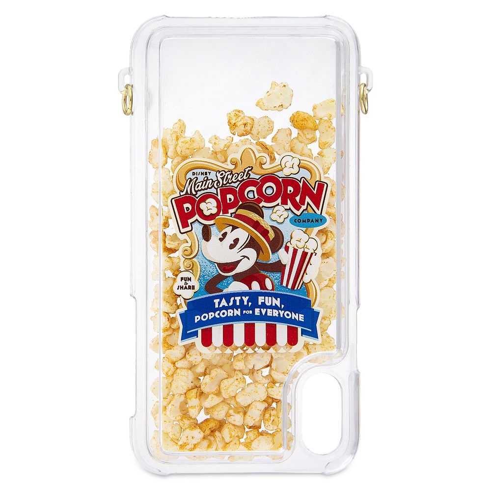 Mickey Mouse Popcorn iPhone XS Case with Crossbody Strap
