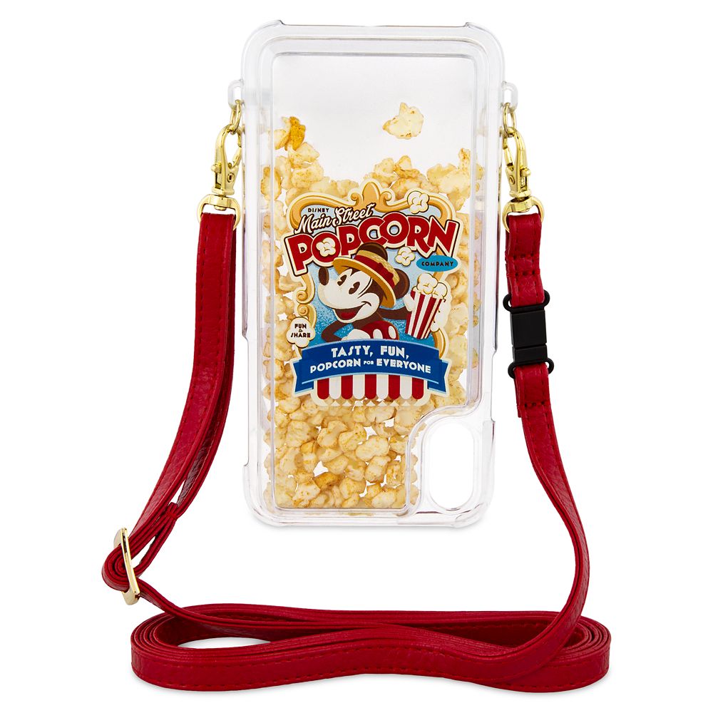 Mickey Mouse Popcorn iPhone XR Case with Crossbody Strap