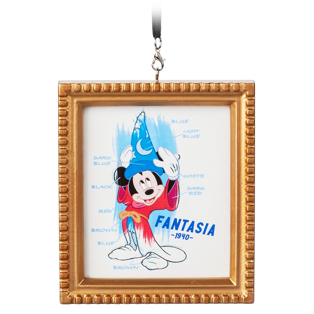 Sorcerer Mickey Mouse Framed Canvas Ornament – Fantasia