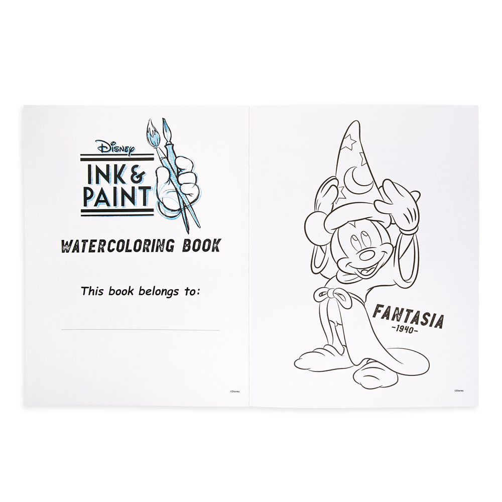 Disney Ink & Paint Watercoloring Book