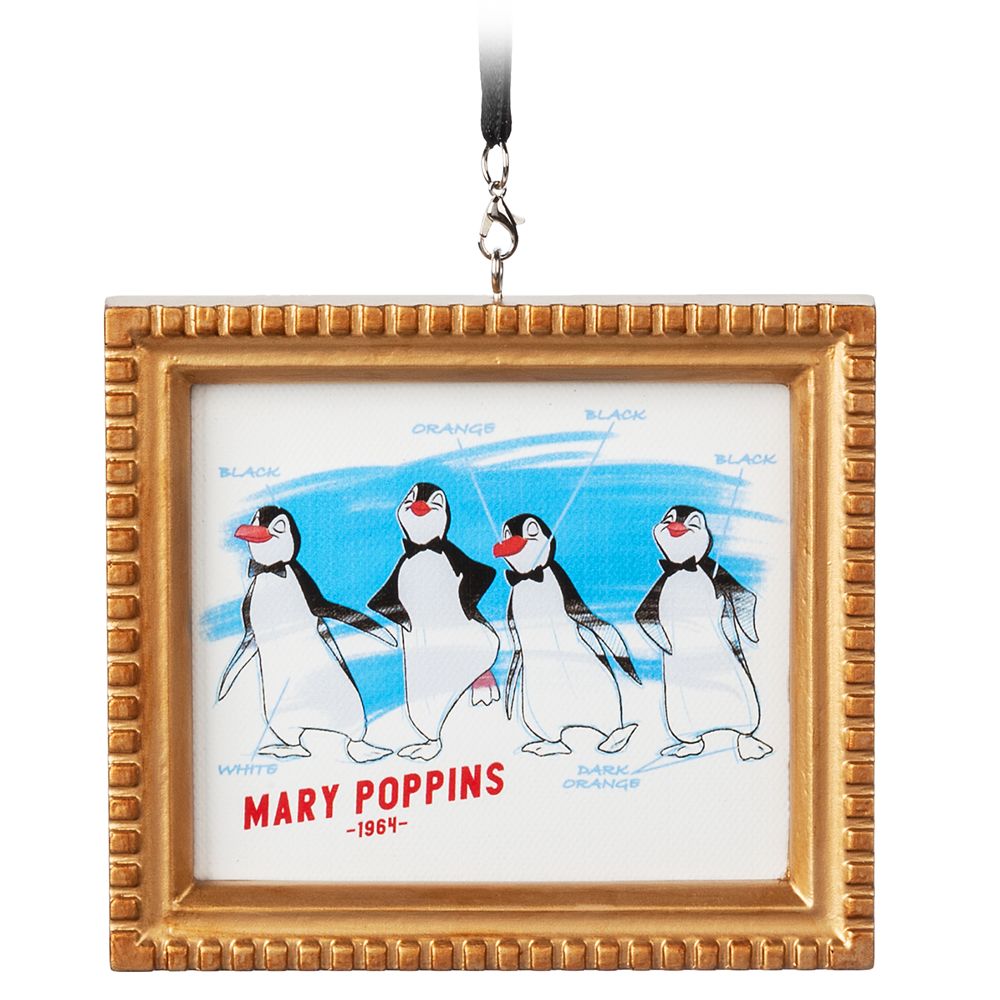 Penguin Waiters Framed Canvas Ornament – Mary Poppins