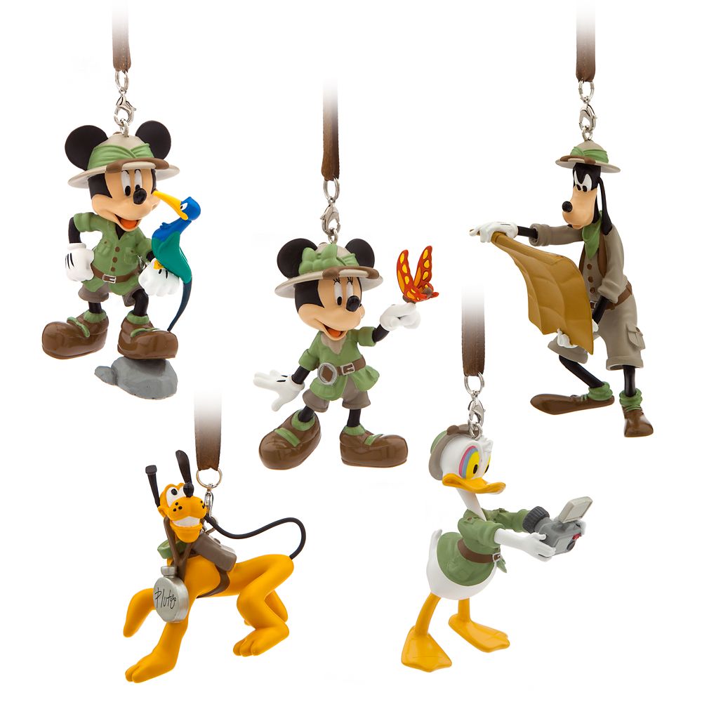 Mickey Mouse and Friends Safari Figurines Ornament Set – Disney's Animal Kingdom