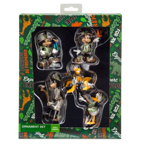 Mickey Mouse and Friends Safari Figurines Ornament Set – Disney's Animal Kingdom