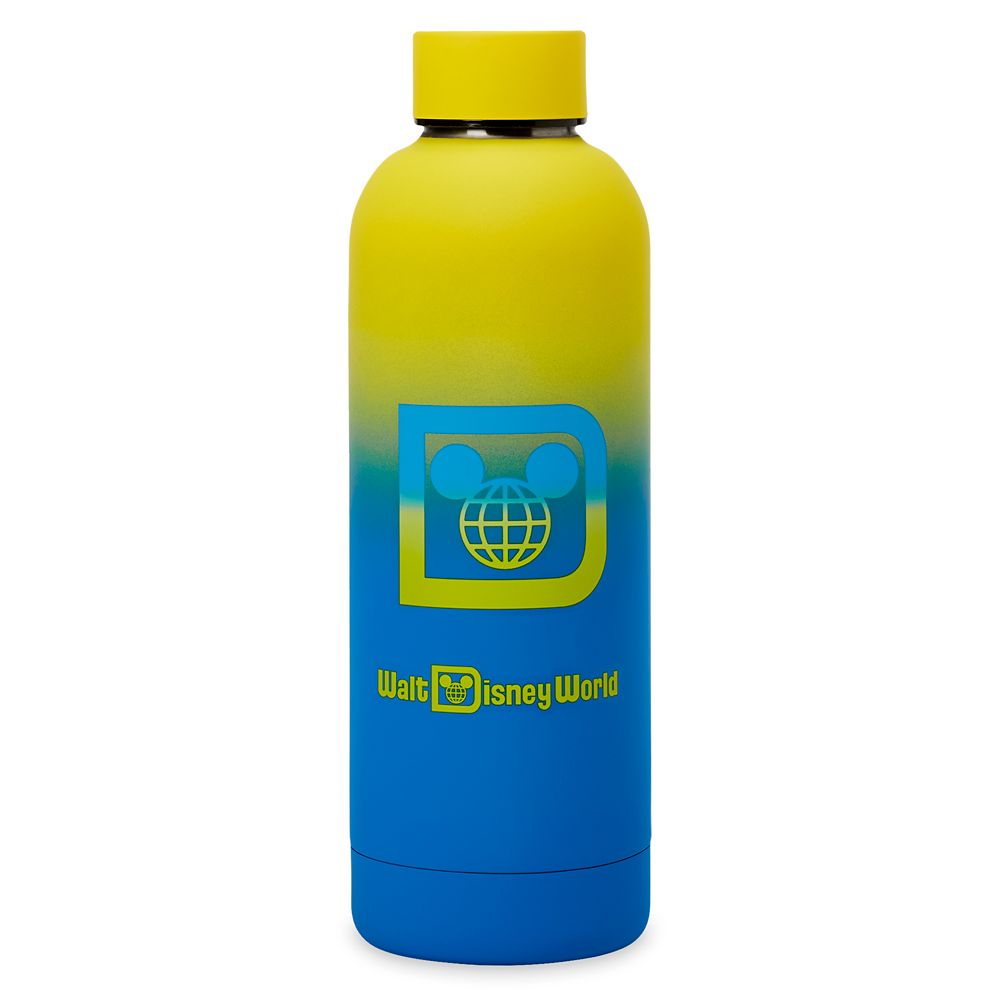 Walt Disney World Logo Neon Stainless Steel Water Bottle