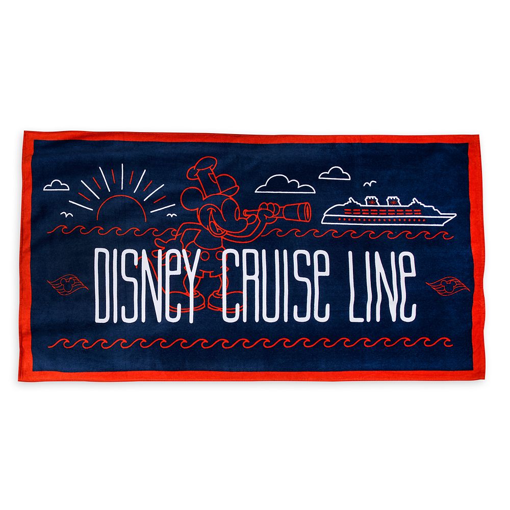 disney cruise line beach towel