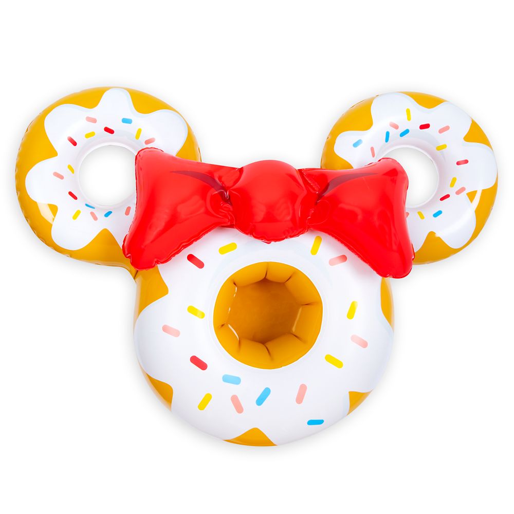 Mickey and Minnie Mouse Donut Floating Drink Holder Set