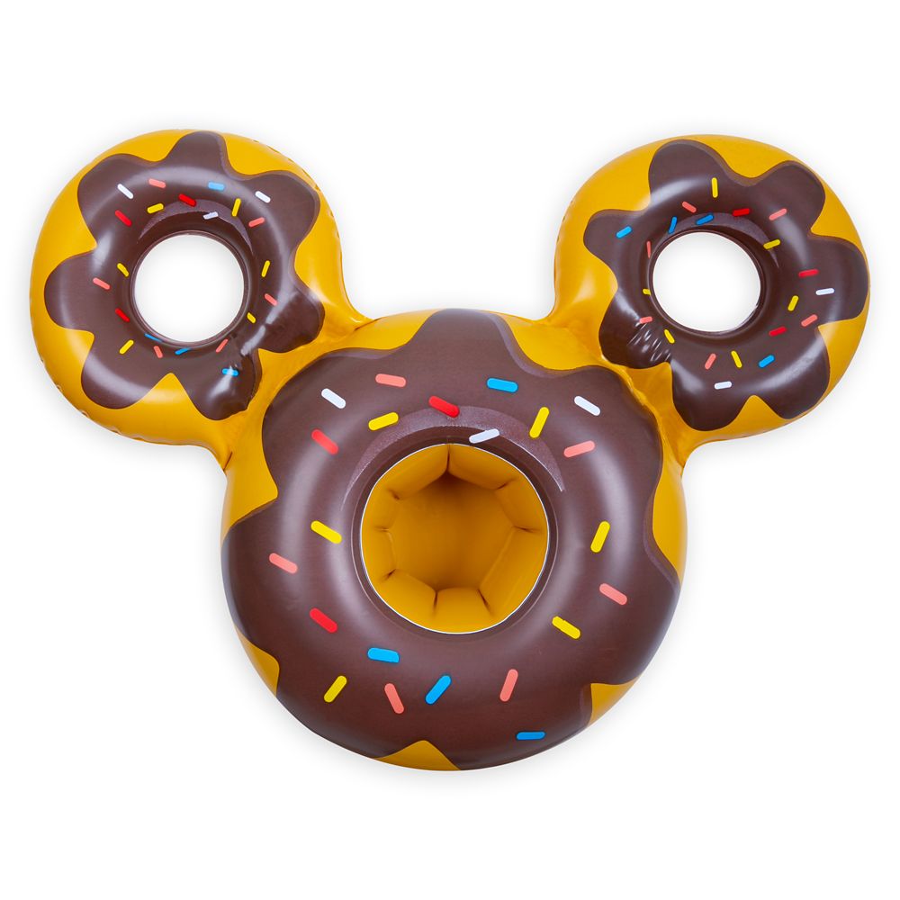 Mickey and Minnie Mouse Donut Floating Drink Holder Set