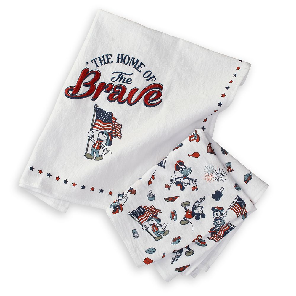 Mickey and Minnie Mouse Americana Kitchen Towel Set